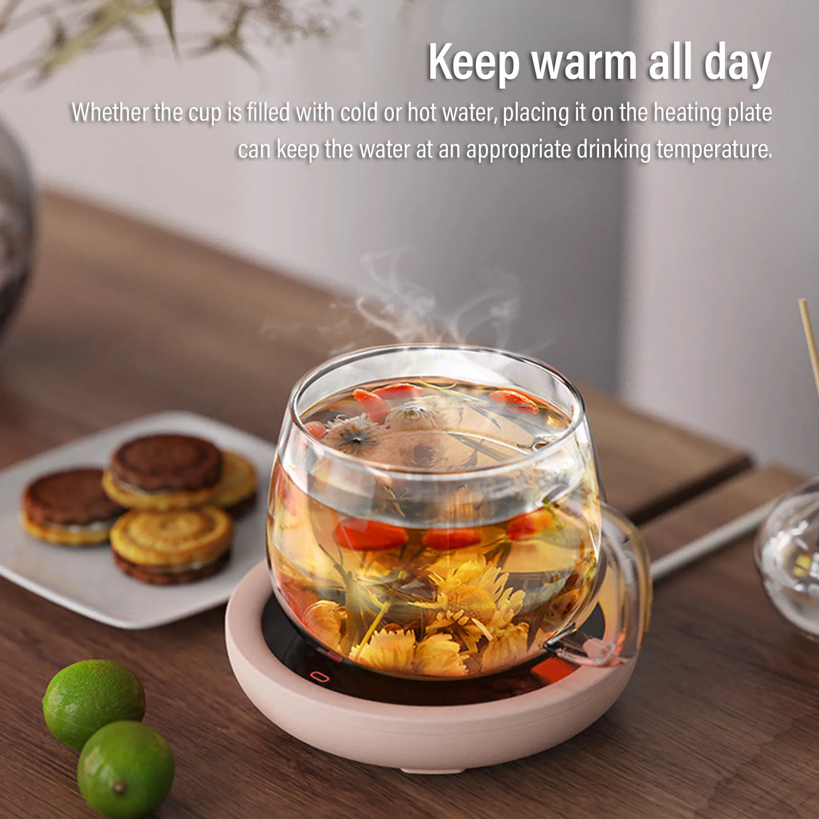 Mug Warmer USB Cup Heater Electric Coffee Milk Tea Water Heating Pad Thermostatic Coasters Cup Warmer for Home Office Mug Heater