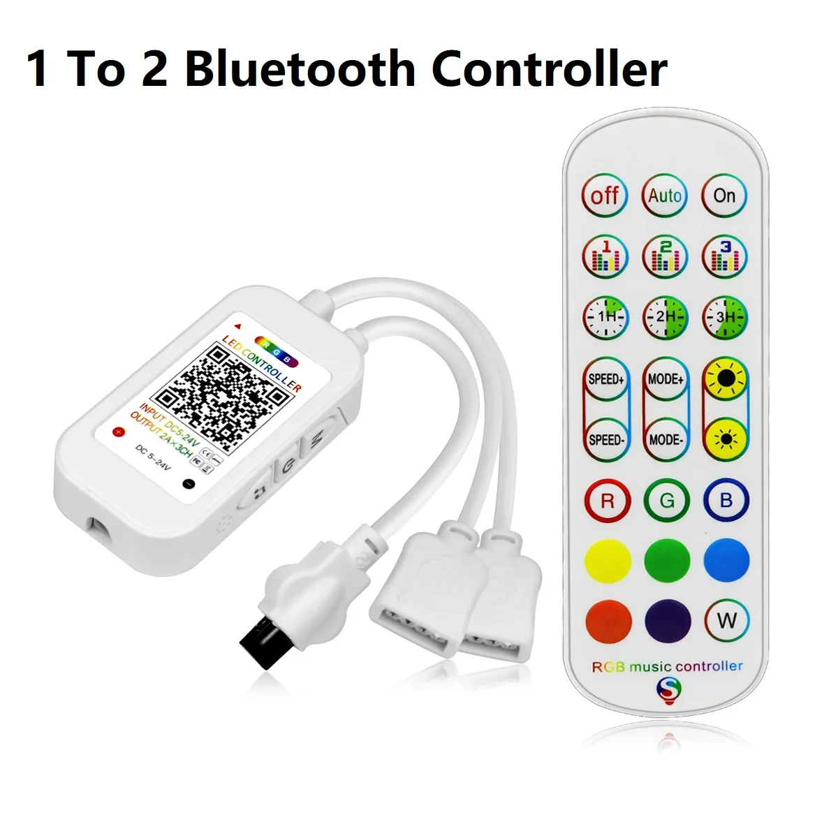 ตัวเลือกสินค้า ตัวควบคุมไฟ LED RGB บลูทูธ ควบคุมด้วยแอปพลิเคชัน