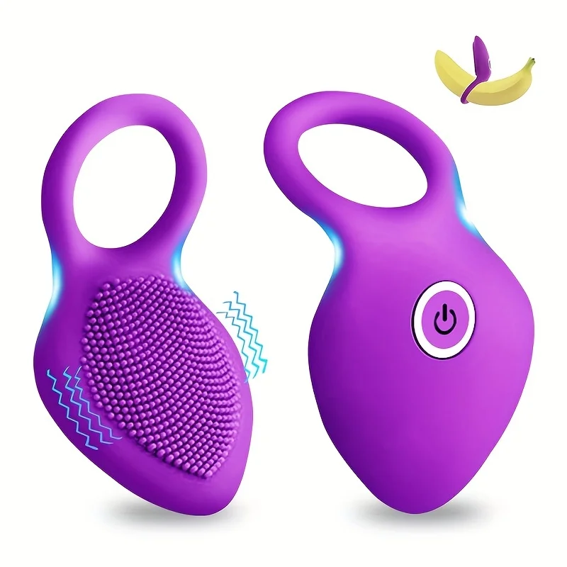 Sex Toys Vibrating Penis Ring Rechargeable Silicone Stretchy Penis Rings With 10 Intense Vibration Modes For Men Couples Pleasure sex toy