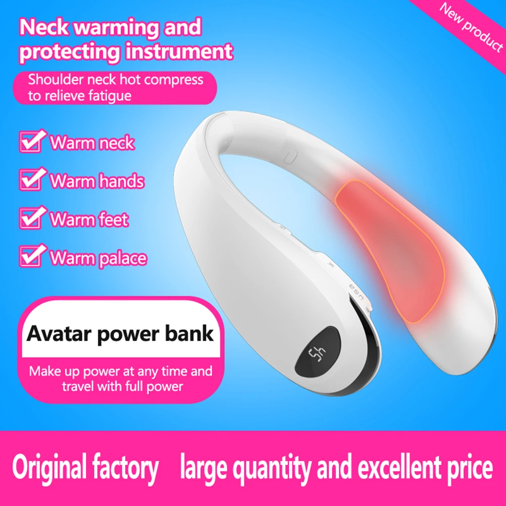Roku sildītājs 8000mAh Halterneck Power Bank Roku sildītāji Plīts roku sildītāji Portatīvs sildītājs USB roku sildītājs ziemas siltuma komplekts_voghion.com