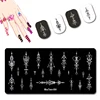 Art Girl Nail Stamping Plates Delicate Woman Black Hat Nail Art Printing Tools Black Hat Slim Lady Nail Art Stamping #015 4