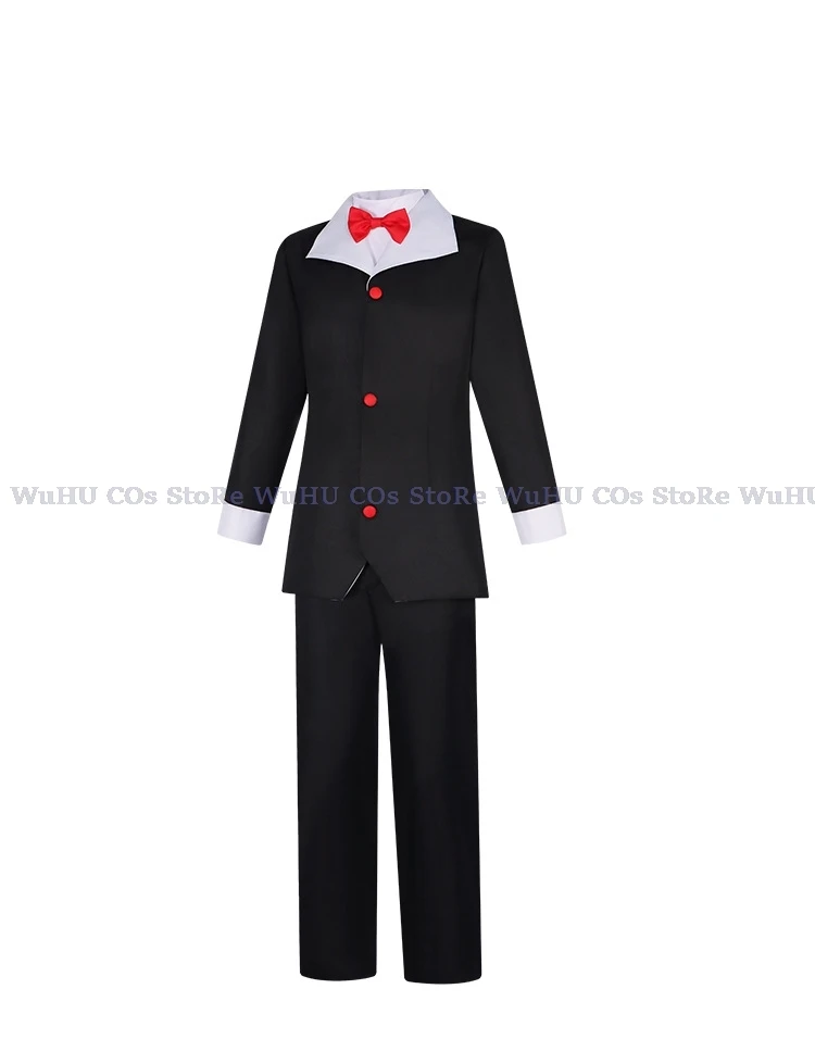 Husk Cosplay Costume Uniform Hazbin Cosplay Hotel Husk Halloween Party Cosplay Costume Black Outfits With Hat Ears Eyebrows Prop 5