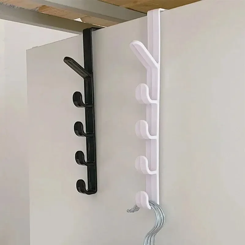 3Pcs Behind the Door Coat Hook Hanger behind the Door Cabinet Wardrobe Dormitory Door Hook Storage Rack