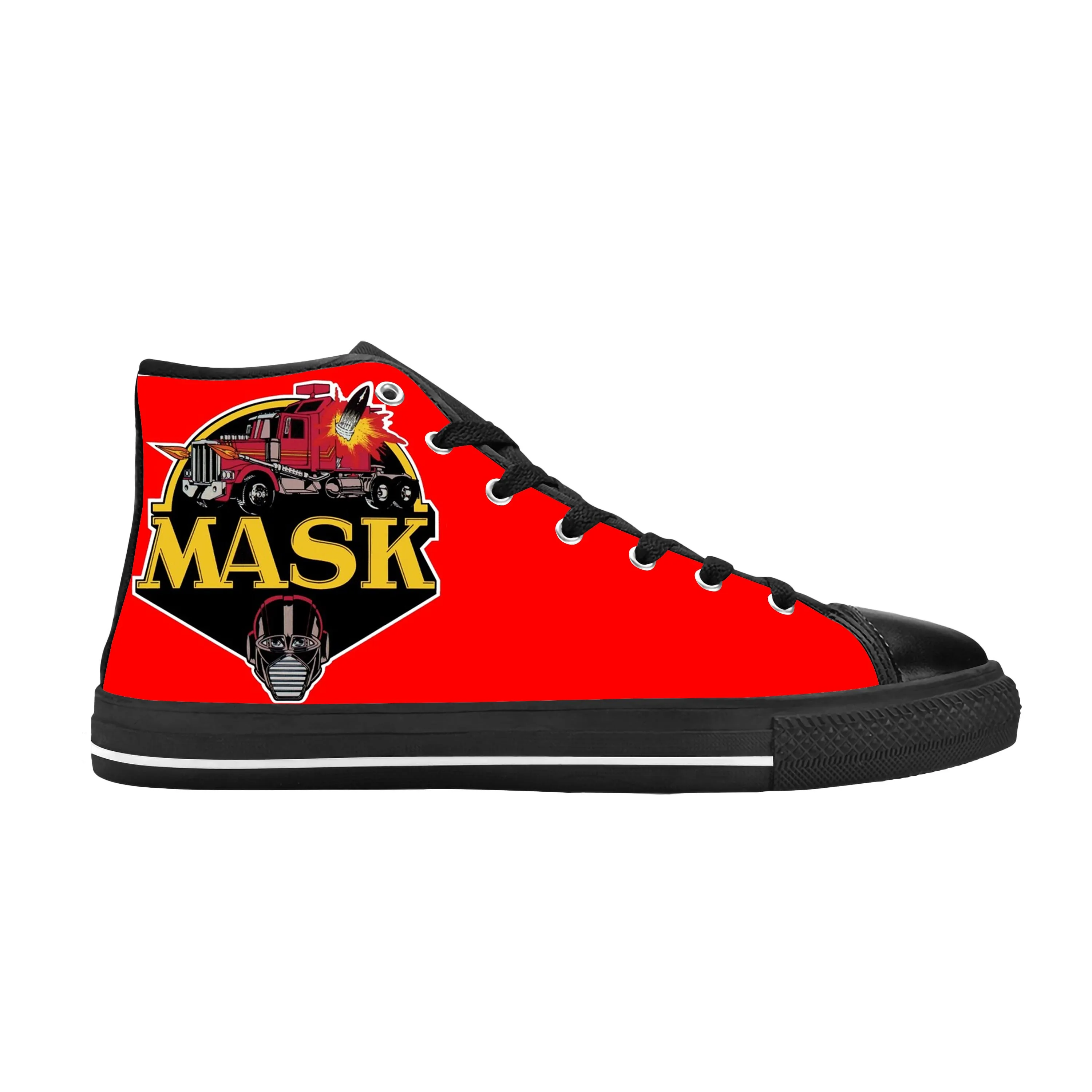 

Mask Mobile Armored Strike Kommand M A S K Anime Casual Cloth Shoes High Top Comfortable Breathable 3D Print Men Women Sneakers