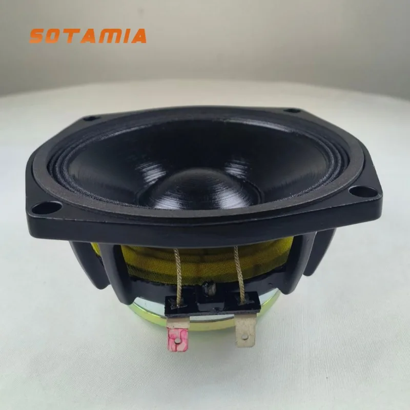 SOTAMIA 1Pcs 120W 5 인치 미드레인지 스피커 오디오 8 옴 38 코어 알루미늄 프레임 HIFI 음악 라우드 스피커 천 가장자리 책장 스피커