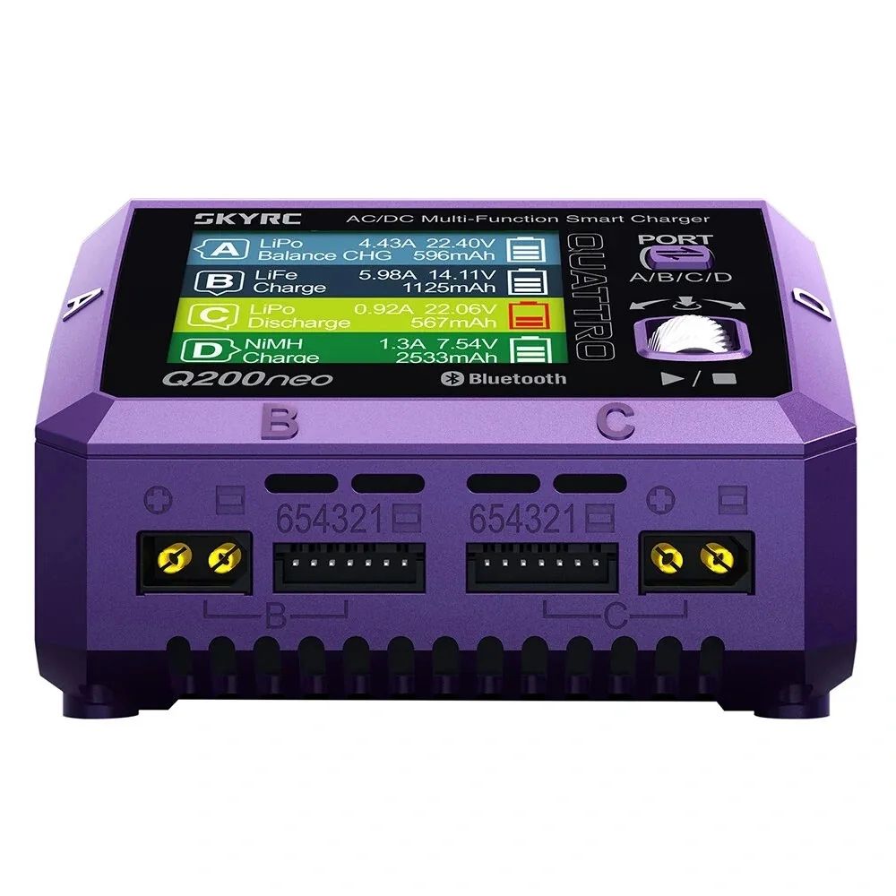 SKyrc-デュアルチャンネル多機能スマート充電器、q200neo、ac、200w