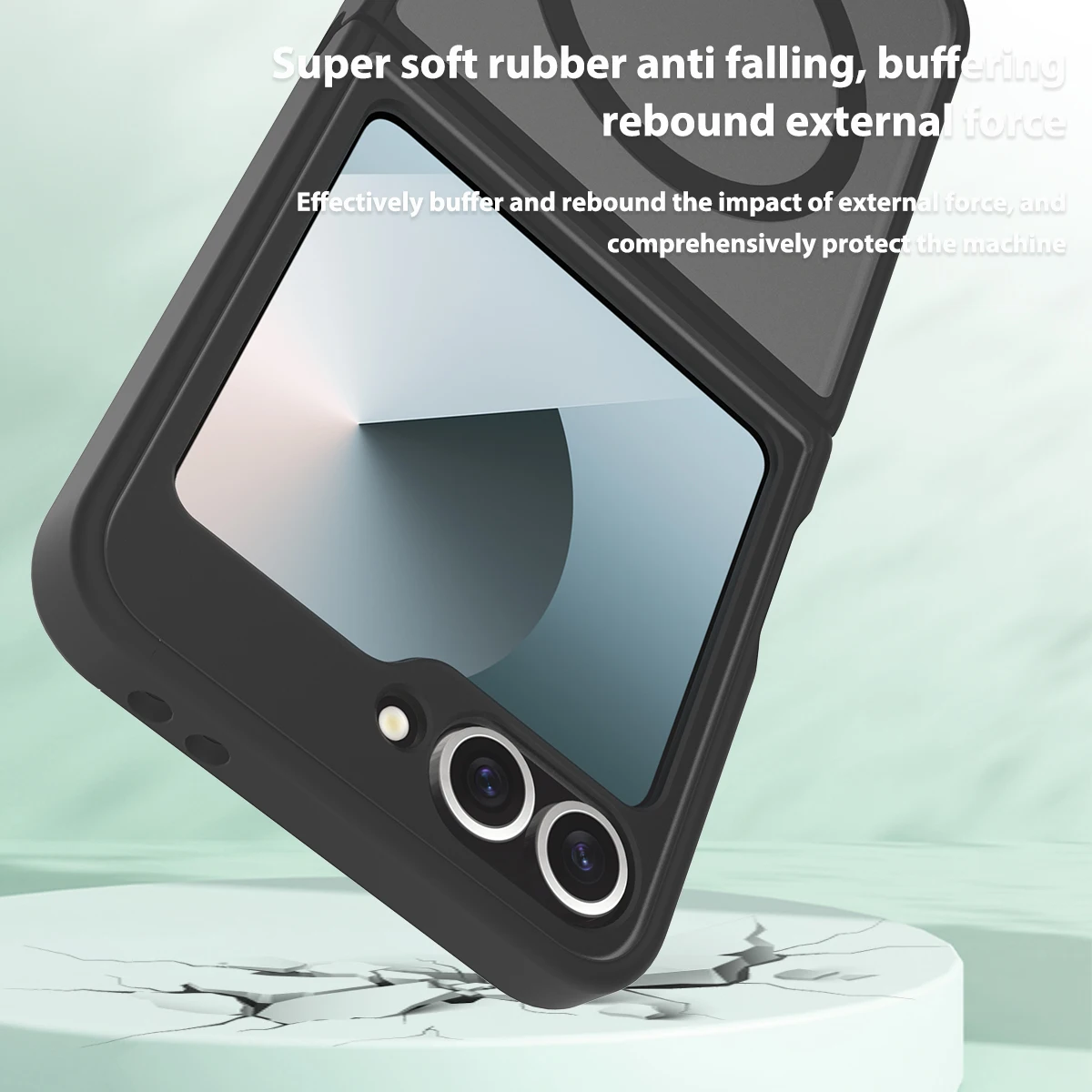 Skin Feel Magnetic Phone Case with Soft TPU Frame & Wireless Charging Back Cover