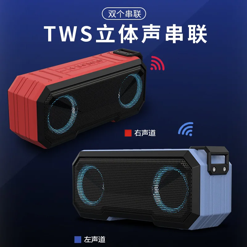

458789037 New Croshgs-border X8 TWasS Bluetooth speakher IPX7 waterproof lsaght belt chharging bank dual spseakers