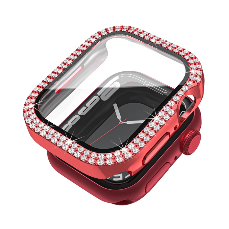 Radiant Diamond Tempered Glass Protective Case