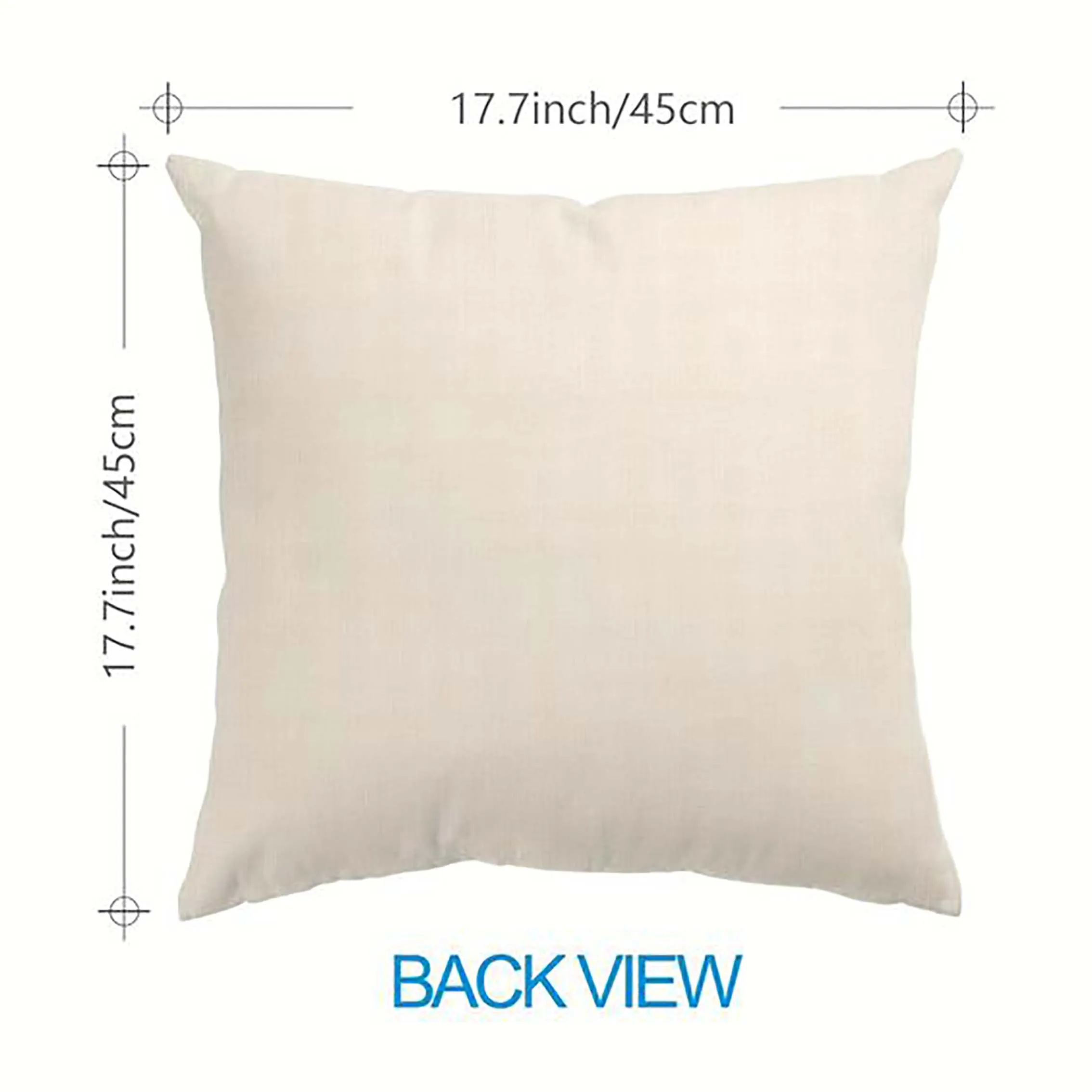 Home decor pillowcase Plain pillowcase Raw linen pillow cover 5