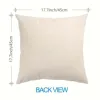 Home decor pillowcase Plain pillowcase Raw linen pillow cover 5