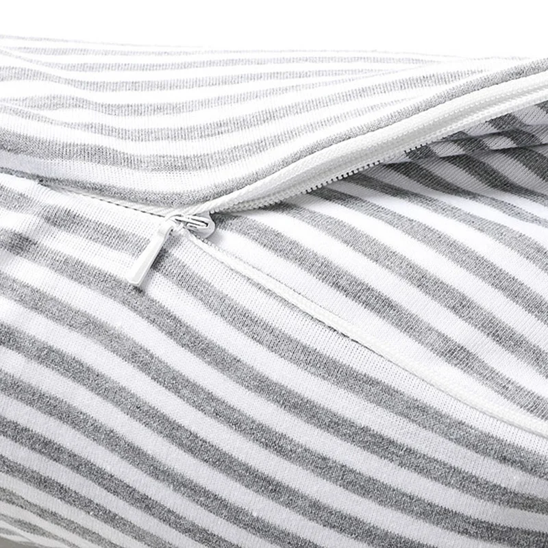 Custom Logo Striped Plain Color With Hood Microbeads U-Shaped Pillow For Napping 5