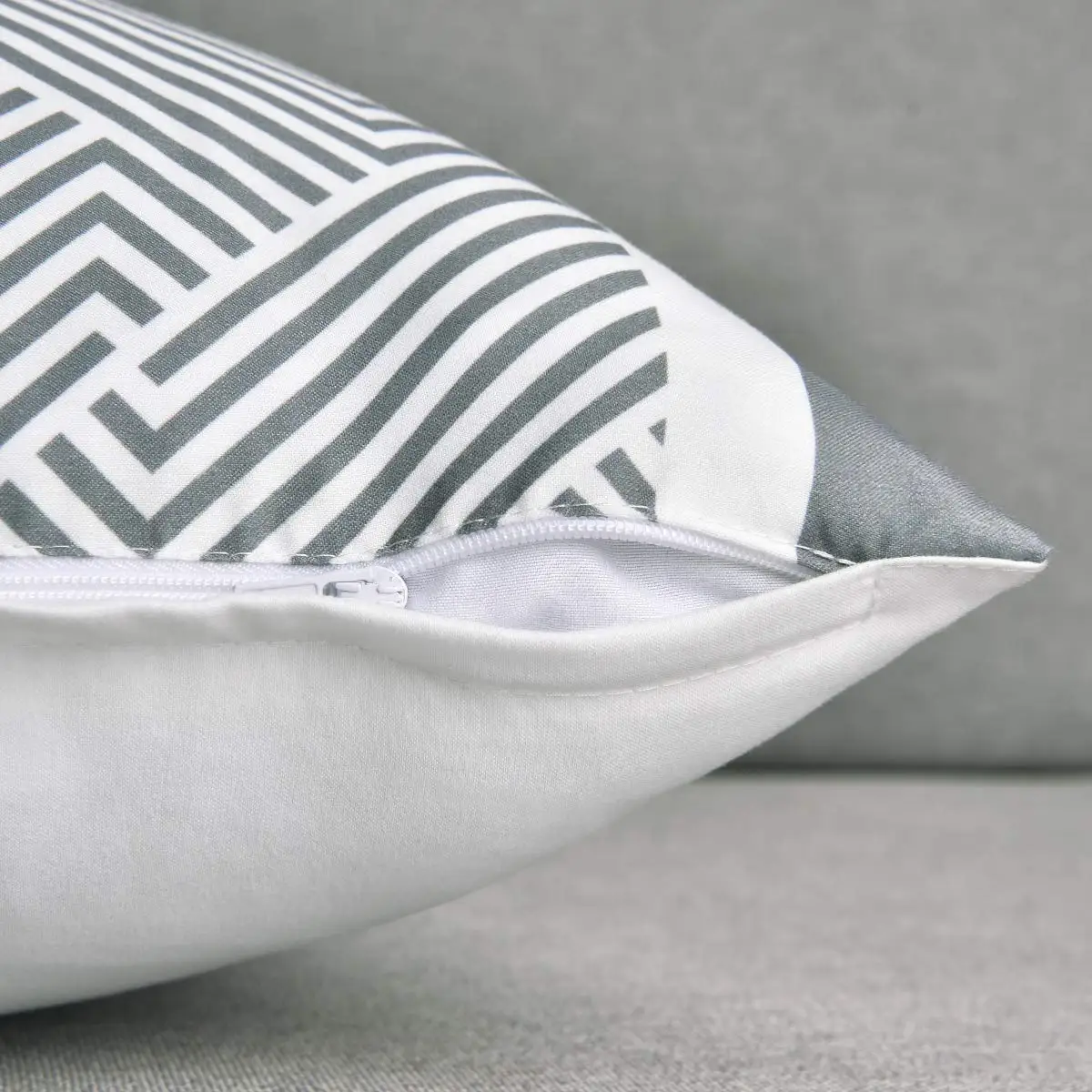 Nordic gray white geometric pillowcase home decoration living room sofa decoration cushion cover 40*40 car waist pillowcase 4