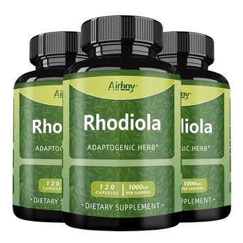 Rhodiola Supplement - Improves Athletic Performance, Endurance, Mood and Motivation, Relieves Anxiety & Improves Mood 1