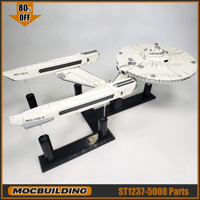 

The Enterprise UCCS Model NCC-1701-A Moc Build Block Spaceship Technology Bricks DIY Assembly Kid Toys Gift Playsets