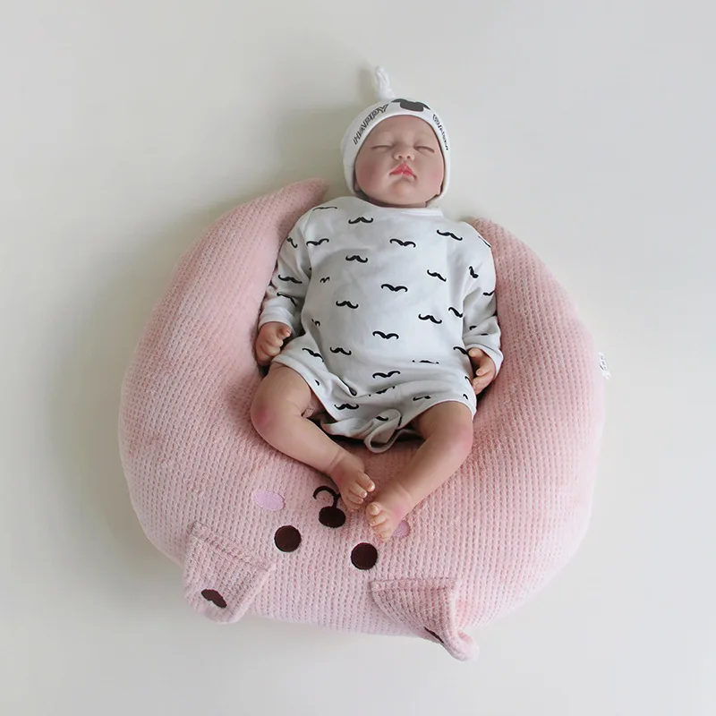New Baby Sleeping Throw Pillow Kids Cute Tummy Pillow Newborn Cushion Boy Girl Soft Cotton Pillow 3