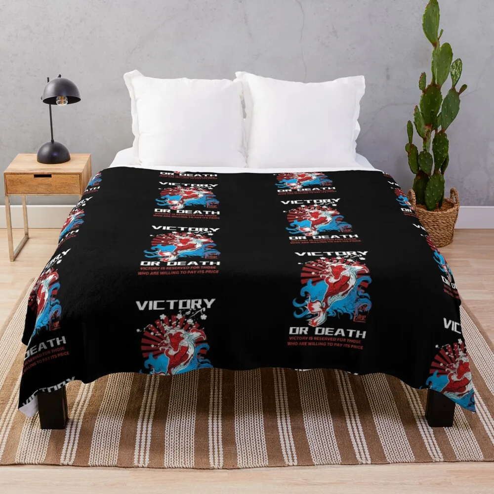 

Victory Or Death Throw Blanket warm winter blanket Plaid