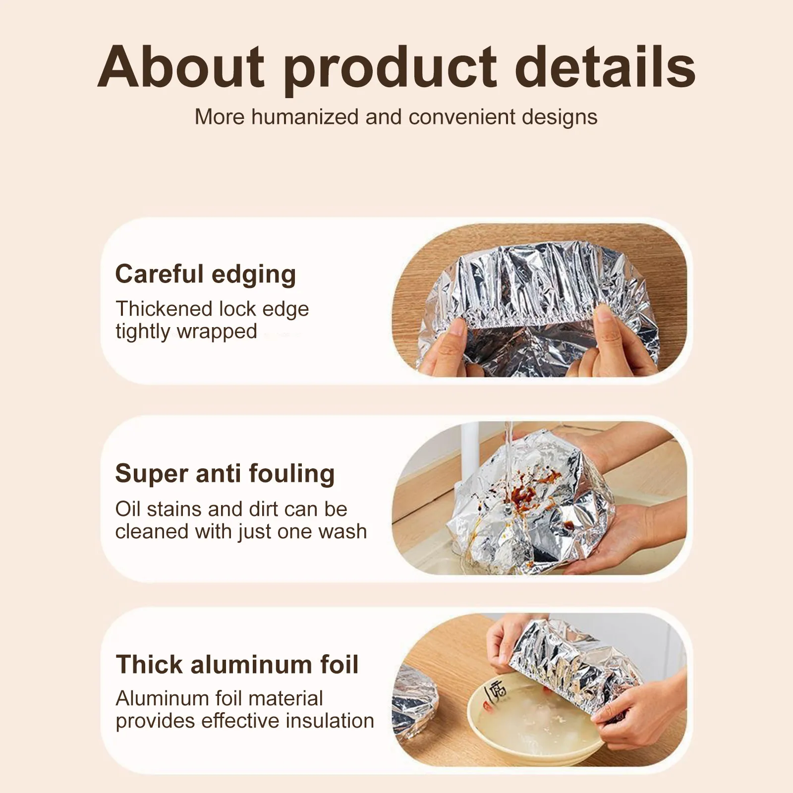 10pcs Aluminum Foil Fresh-Keeping Cover Household Reusable Heated Aluminum Foil Film Insulation Cover Bowls And Dishes Universal