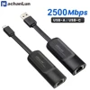 2500Mbps Ethernet Adapter 2.5G Type C USB 3.0 to RJ45 Network Card Wired Ethernet Gigabit Adapter Lan Card Hub for MacBook iPad 1