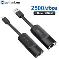 2500Mbps Ethernet Adapter 2.5G Type C USB 3.0 to RJ45 Network Card Wired Ethernet Gigabit Adapter Lan Card Hub for MacBook iPad 1