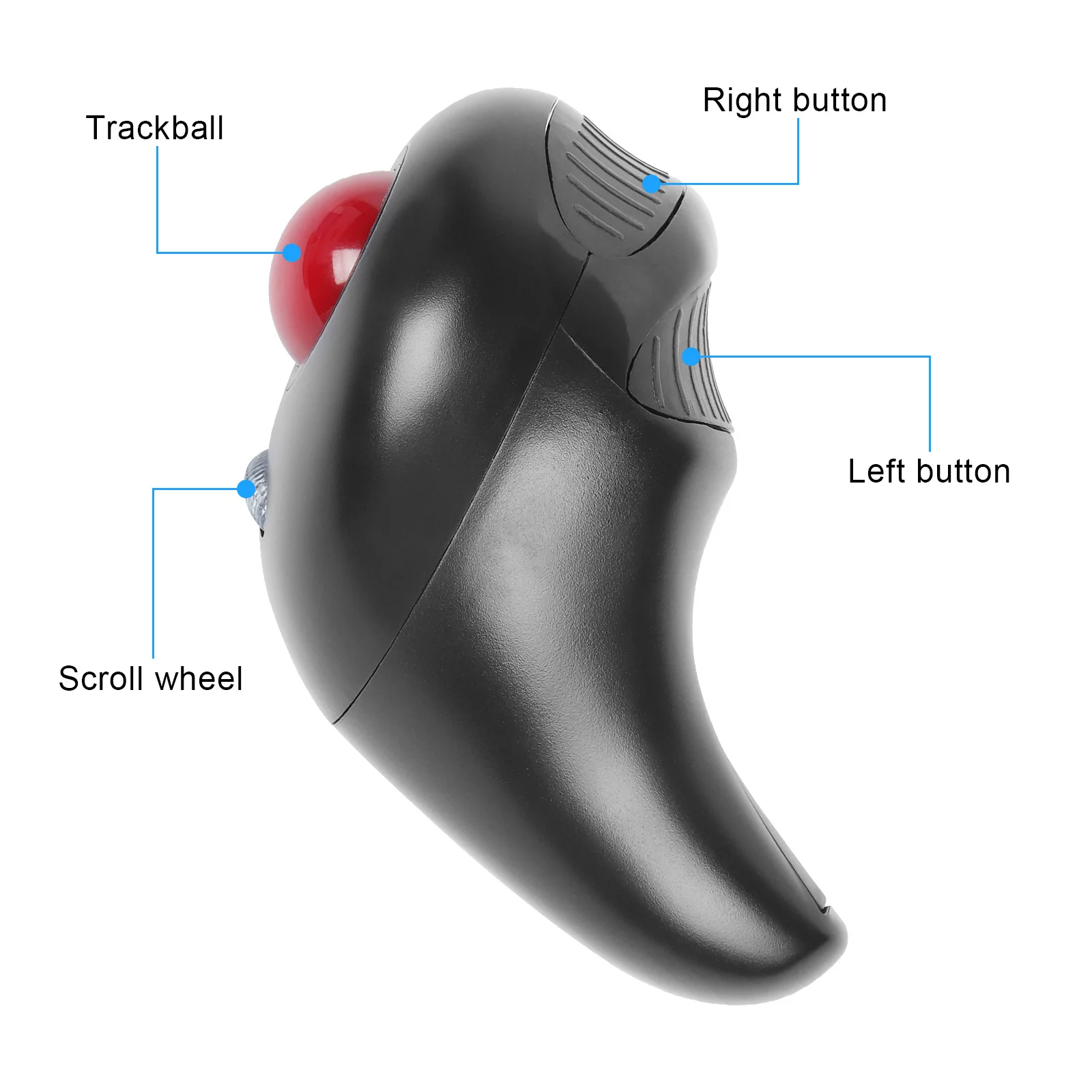 New Wired Trackball Mouse Thumb-Controlled Handheld Wireless Mice Portable Air Laser Pointer Mouse For Laptop PPT Presentation