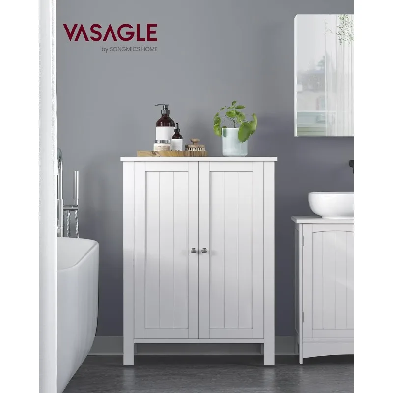 VASAGLE Small Bathroom Storage Cabinet, Slim Bathroom Storage