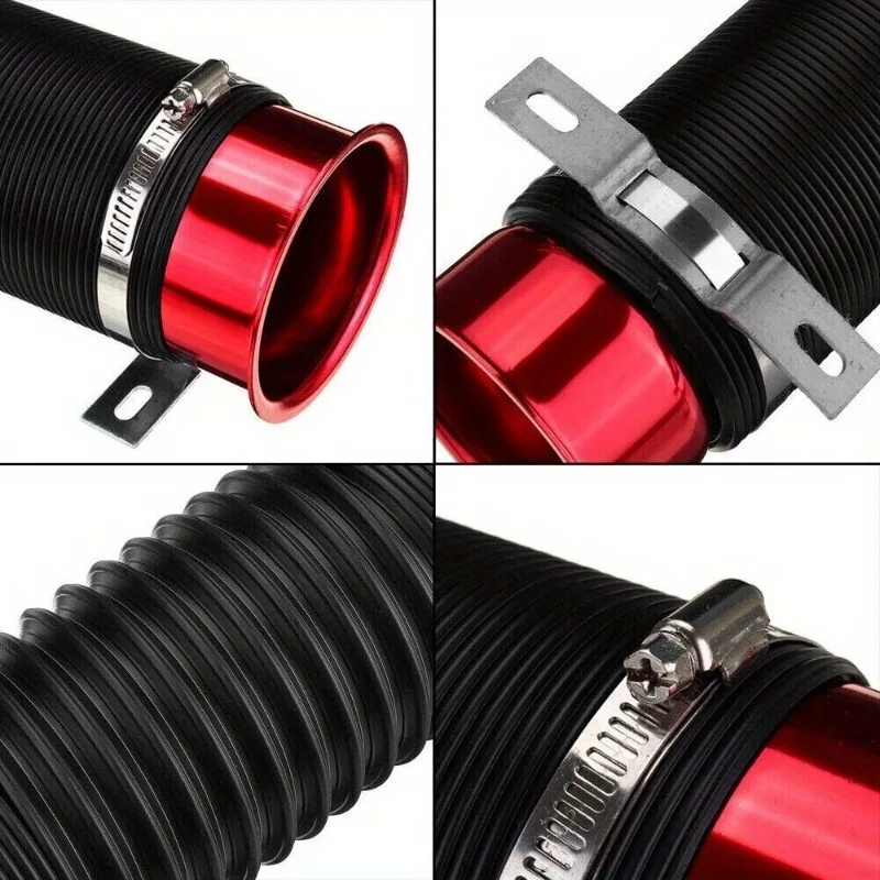 자동차 개조 조절 가능한 흡기 텔레스코픽 파이프, 76mm 터보차저 흡기 호스, 환기 파이프, 1 개