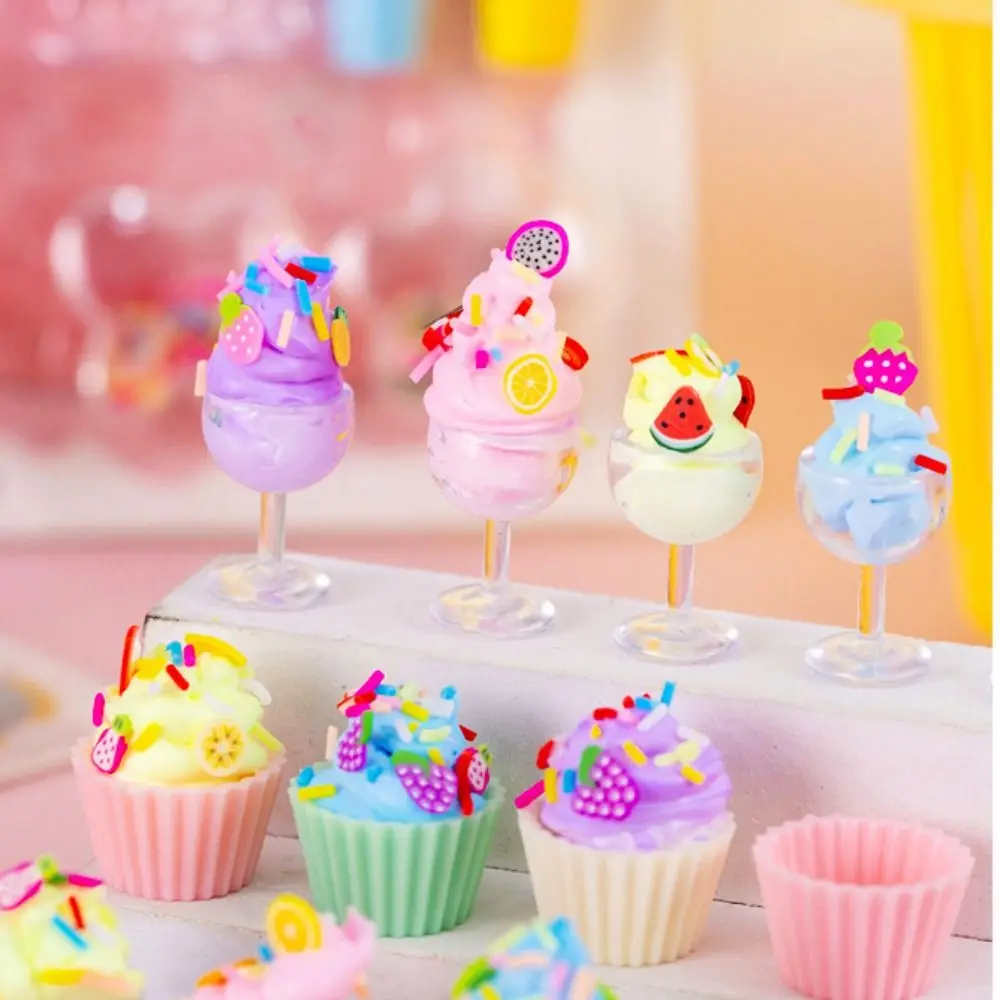 Craft Toy Ice Cream Making Cream Gum Play House Toy DIY Handmade Set Simulation Cream Set Simulation Gel leisure Entertainment images - 6