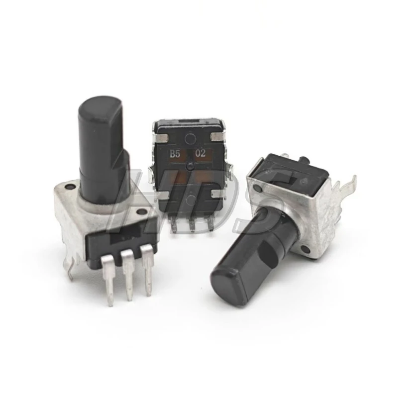5PCS RV09 RV0931 유형 B502 B5K 5K 옴 전위차계 수직 볼륨 전위차계 D 핸들 13mm