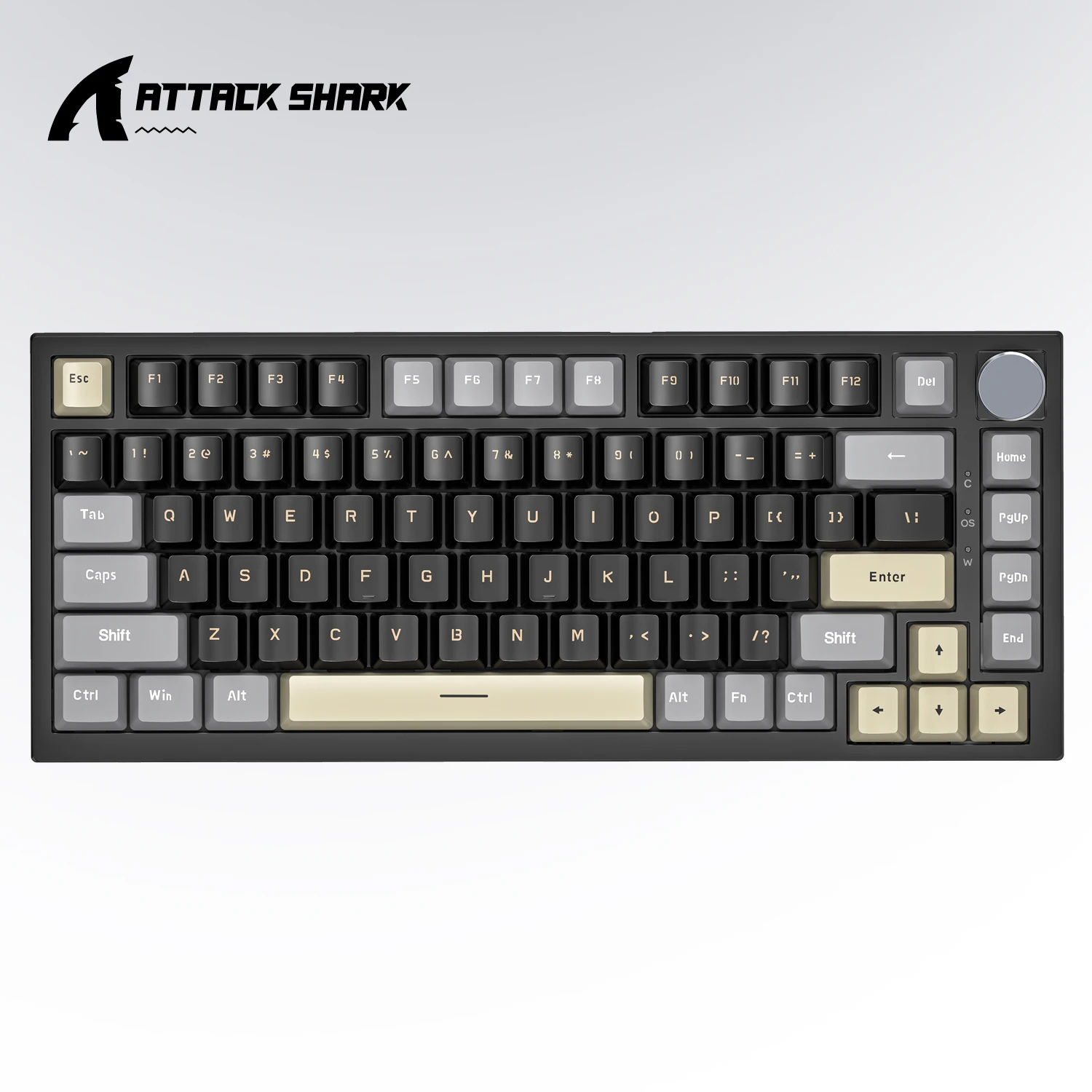 Attack Shark X85 Pro カラー スクリーン メカニカル キーボード、RGB