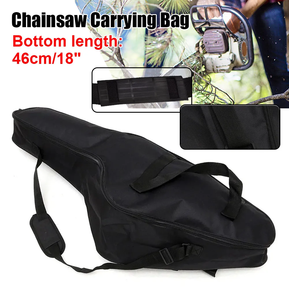 

18 Inch Bar Black Chainsaw Carry Case Bar Portable Chainsaw Bag Carry Case Chain Saw Polyester Power Tools Carrying Holdall