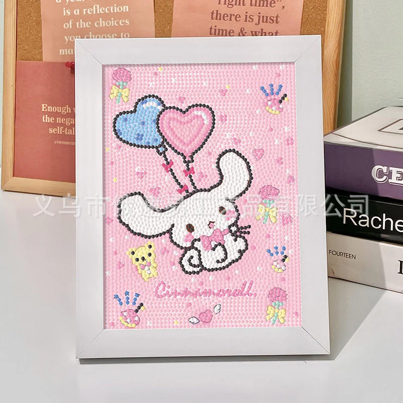 Sanrio Hello Kitty Melody Pom-Pom Purin Pochacco Kawaii Diamond Painting  DIY Handmade Rhinestone Sticker Girl's