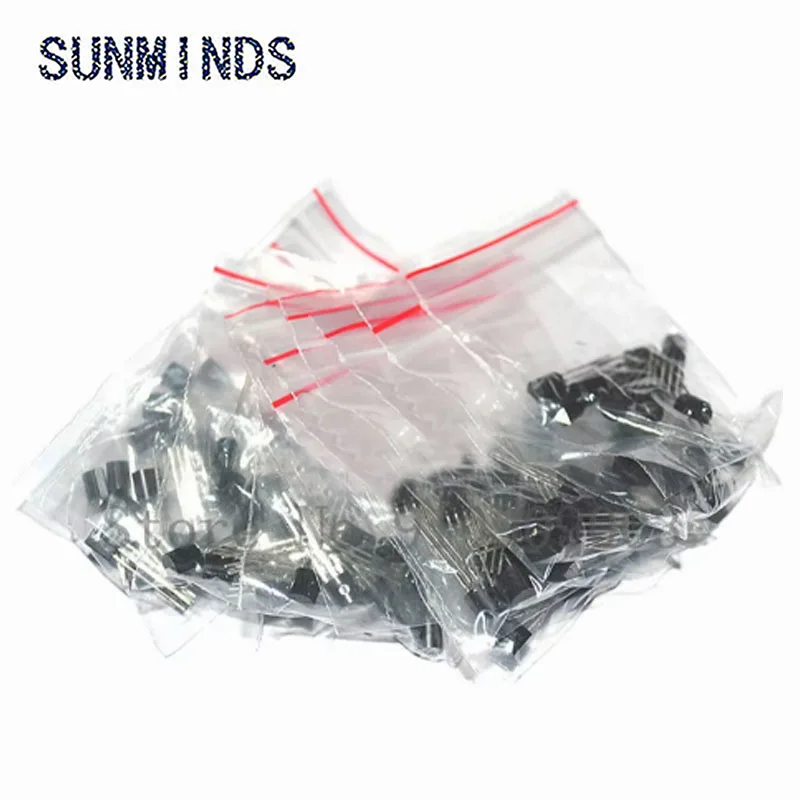180pcs 2N2222 S9012 S9013 S9014 A1015 C1815 S8050 S8550 TO-92 Transistor component Assorted kit bjt transistor transistors kit