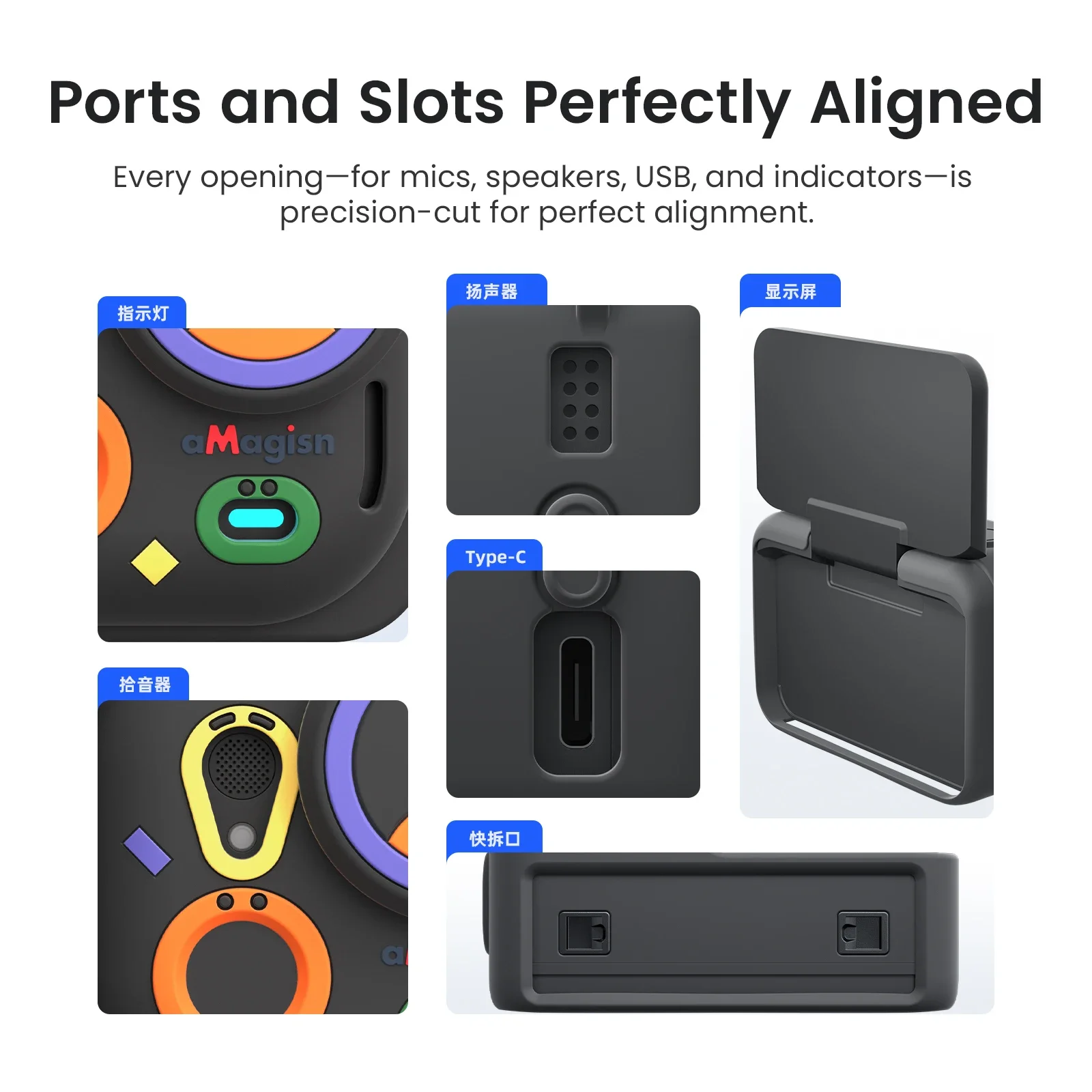 Custodia in silicone aMagisn per Insta360 Go Ultra, custodia protettiva per personalità colorata con copriobiettivo staccabile e accessori per cinturino - Image 4