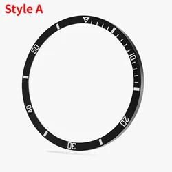 Premium Stainless Steel Bezel Ring for Galaxy Watch - Elegant Sporty Decoration and Protection (Style A - BW)