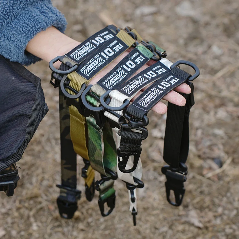 Outdoor Camping Adjustable Molle Sling Shoulder Strap with Hanging Ring