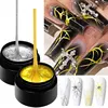 MEET ACROSS 5ml Silver Gold Spider Drawing Gel Nail Polish Spider Wire Drawing Painting Liner Nail Art Gel Varnish DIY Manicure 1