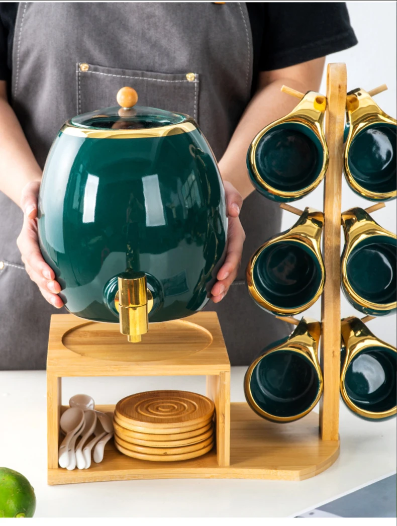 Théière en Céramique avec Tasse et Bouilloire Froide