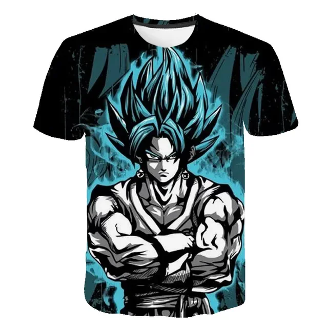 Bambini Dragon Ball Clothes Son Goku Vegeta Super Saiyan T Shirt Bambini Ragazzi Abbigliamento Top Tee Anime Dragon Ball Z T-Shirt Boy