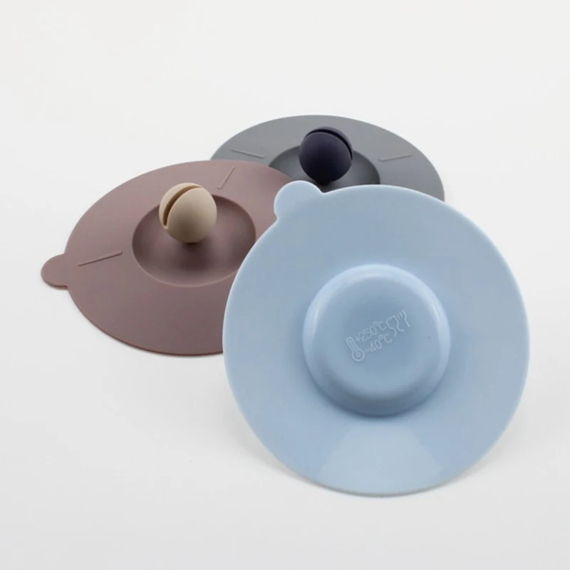 Silicone Mug Cover Food Grade Anti-dust with Spoon Holder