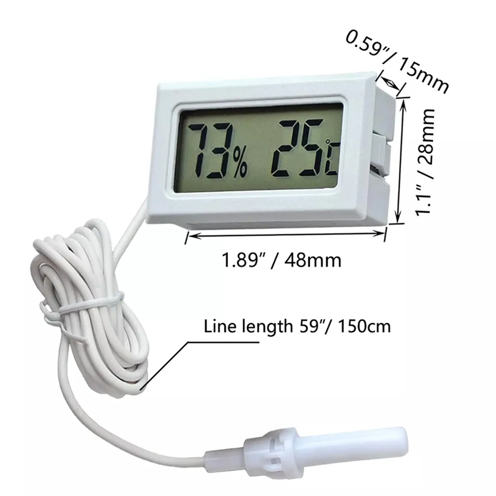 Mini LCD Thermometer Hygrometer Digital Therm Humidity Meter Sensor Indoor  Electronic Home Moisture Tester Gauge Kitchen Bedroom - AliExpress