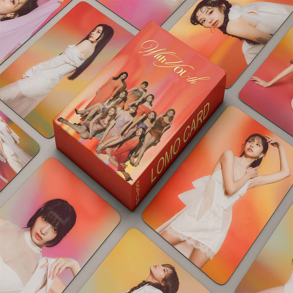 Cartes Photo Kpop Twice - Lot De 55 Cartes Lomo 4TH World Tour | Collection Fan, Merchandising, Cadeau