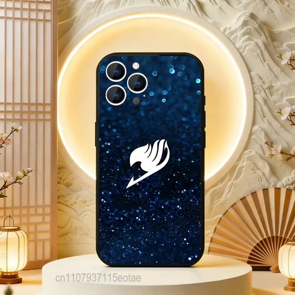 Anime Fairy Logo Black Protective Phone Case