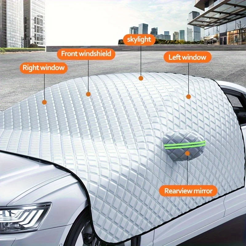 Car Front Windshield Snow Windproof Sunshade Cover for Car SUV Summer/Winter