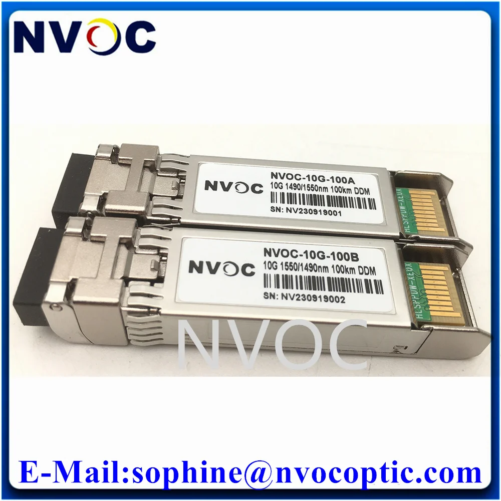 

2 пары 10G Bidi 1490 нм 100 км SFP + LC EML и APD однорежимный Simplex волоконно-оптический модуль приемопередатчика для Cisco/Mikrotik/Huawei
