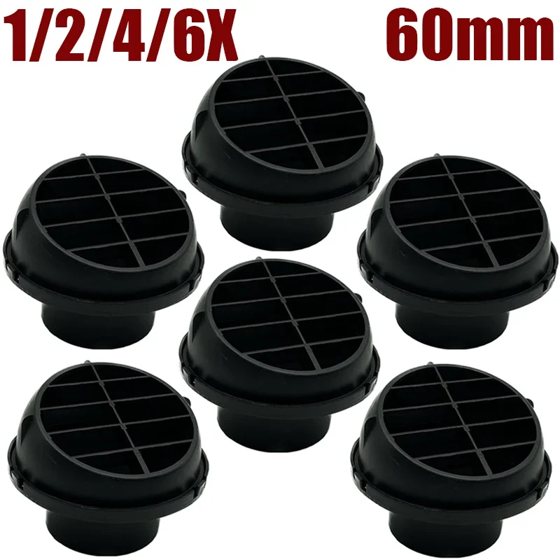 1/2/4/6Pcs 60mm/2.36inch Car Air Vent Ducting Piece Duct Pipe Outlet Rotatable Warm Diesel Parking Heater For Truck VAN Camper