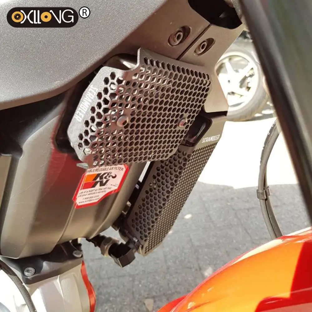 

Radiator Oil Cooler Grille Regulator Rectifier Cover Guard Protector For DUCATI Scrambler Cafe Racer Icon Urban Enduro Classic