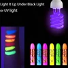 6 Uv Black Light Facial Oil Paint Crayon Set, Black Light Makeup Neon Face and Body Oil Paint Stick Marker Pen for Carnival Halloween Masquerade Makeup 3