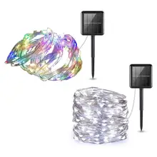 

LED String Light Solar Energy Decorative ABS Multi-purpose Holiday String Light for Garden