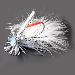 Enhanced Weedless Spinner Jig Bass Fishing Lure (17 white 7g)